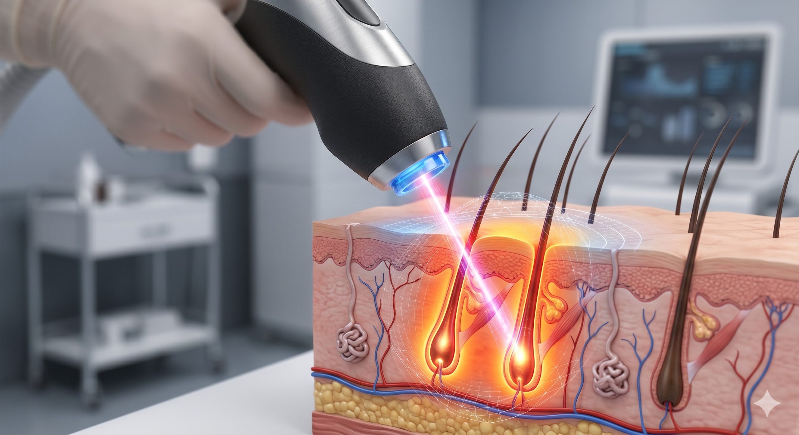 Professional High-Frequency In-Motion Diode Laser: Triple Wavelength & Sapphire Cooling - Factory Price scenario 3