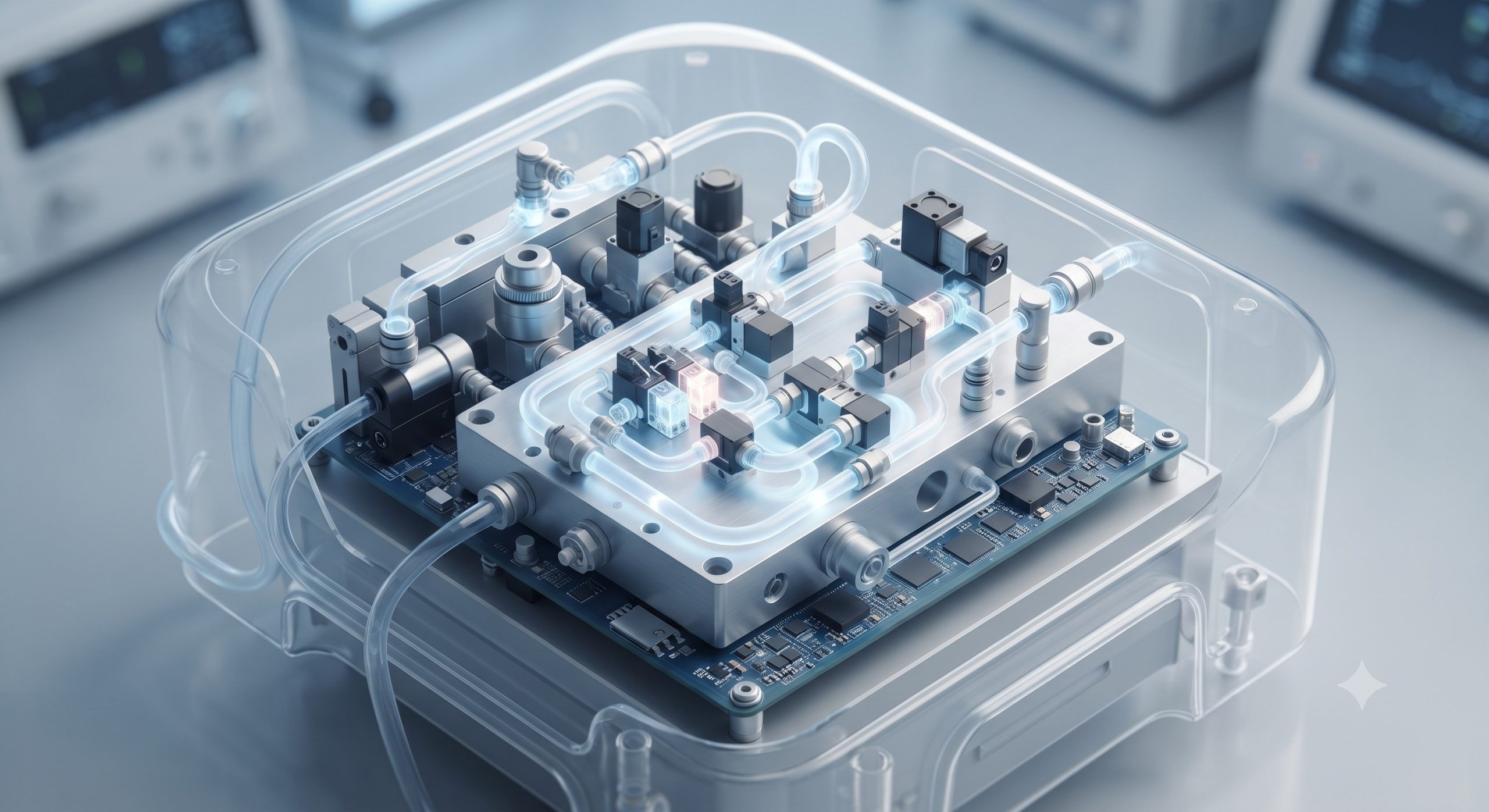 Precision Fluidics Control Blocks for Ventilators & Respirators | OEM Critical Care Components | Global Shipping scenario 3